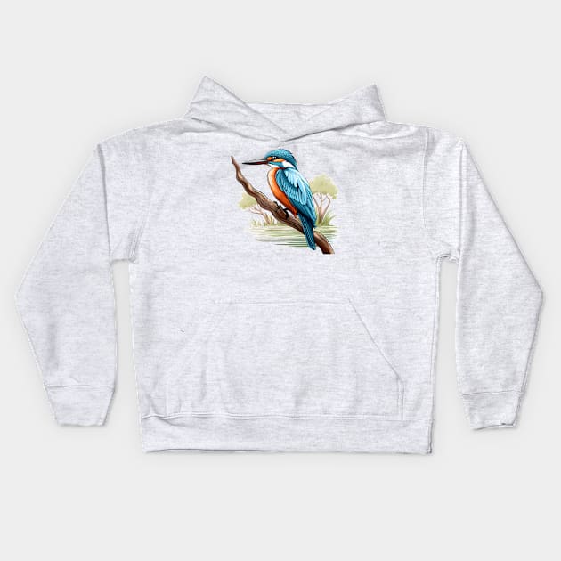 Kingfisher Kids Hoodie by zooleisurelife